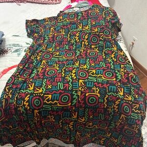 LuLaRoe Kids Dress with Vibrant Patterns